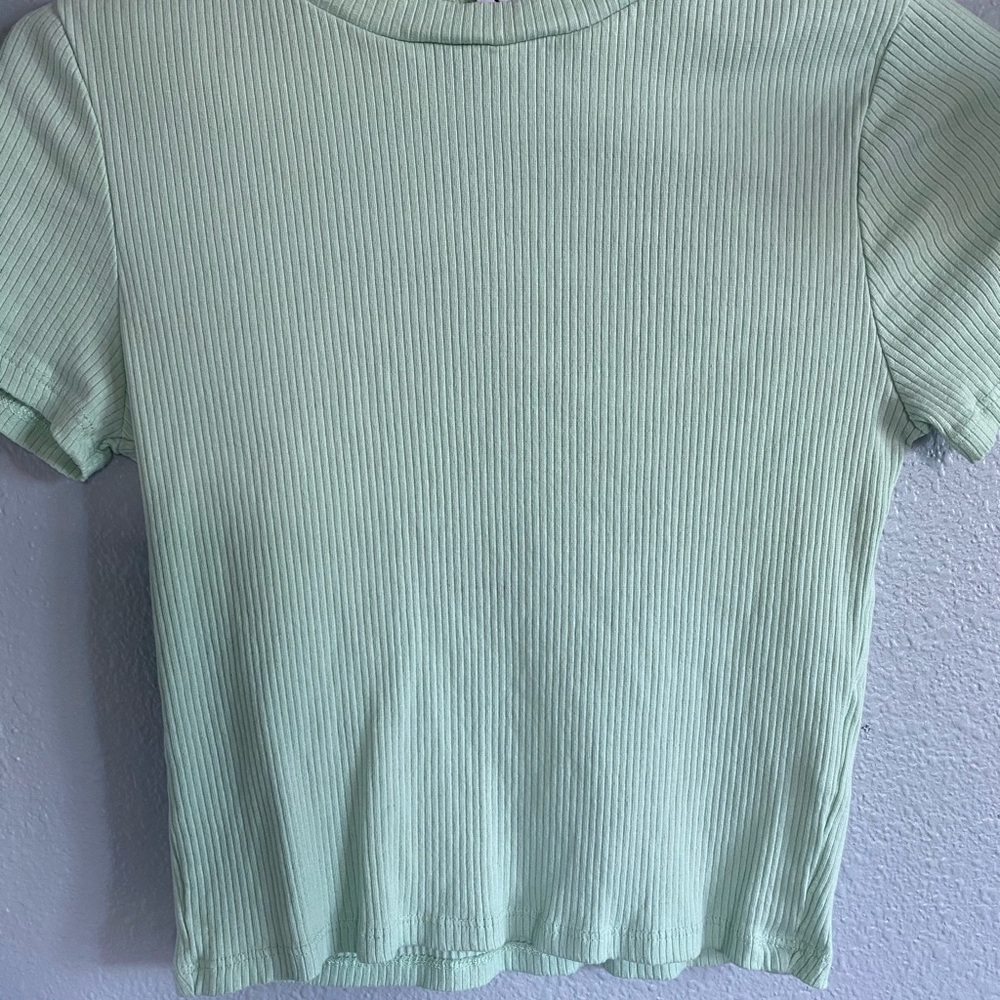 Green Crop Top